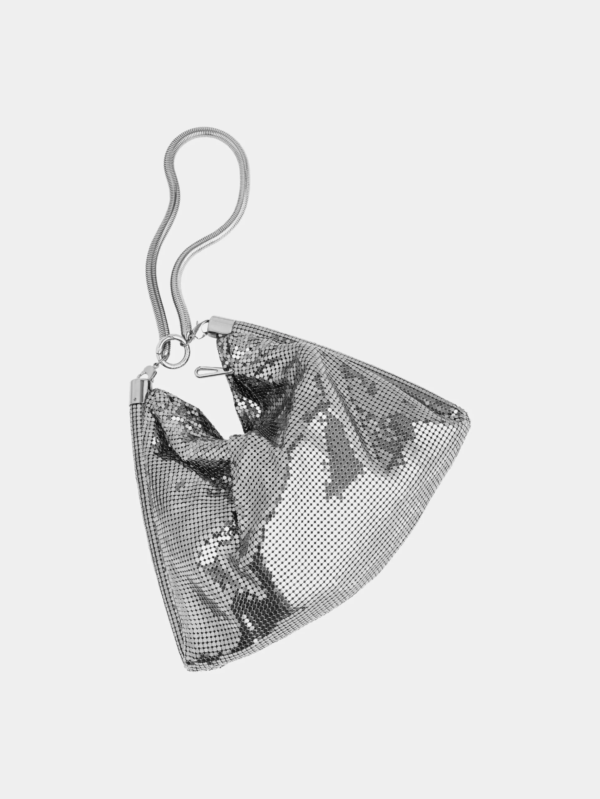 Silver chainmail pocket bag | Rabanne Online