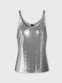 Silver chainmail top | Rabanne New