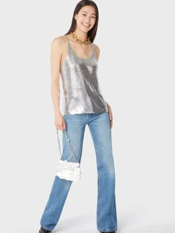 Silver chainmail top | Rabanne New