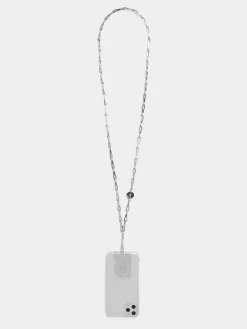 Silver crossbody phone chain | Rabanne Sale