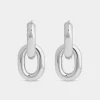 Silver Double XL Link Earrings | Rabanne Sale