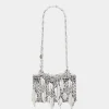 1969 SILVER NANO BAG METALLIC LEAVES | Rabanne Store
