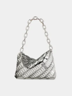 Silver Paco clutch Bag | Rabanne Shop