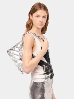 Silver Paco clutch Bag | Rabanne Shop