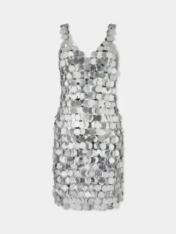 Silver sparkle discs dress | Rabanne Clearance