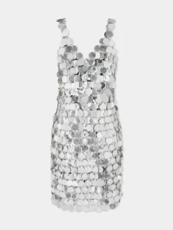 Silver sparkle discs dress | Rabanne Clearance