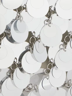 silver sparkle discs Large bag | Rabanne New