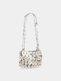 SILVER SPARKLE NANO SPHERE BAG | Rabanne Sale