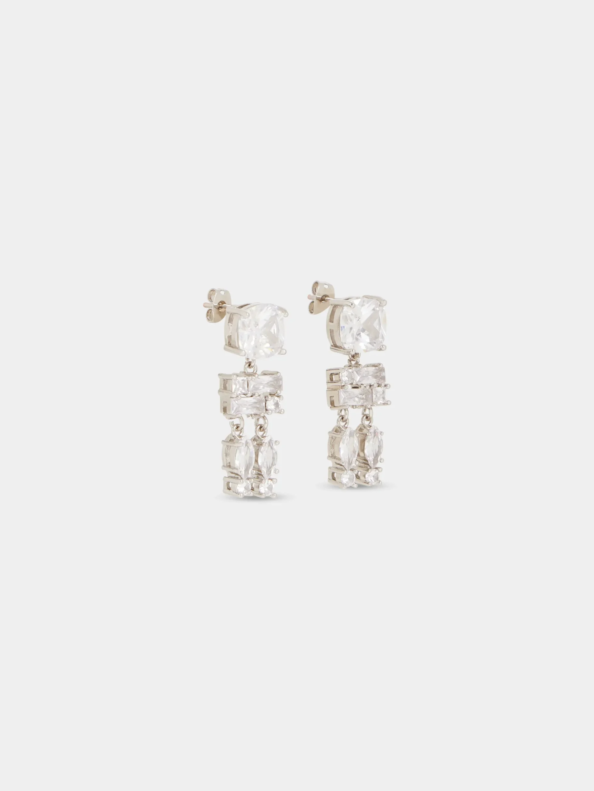 SILVER STRASS EARRINGS | Rabanne Discount