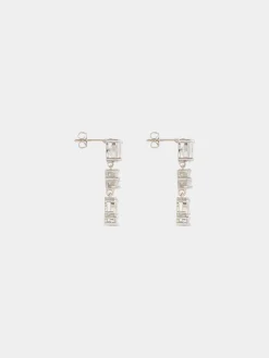 SILVER STRASS EARRINGS | Rabanne Discount
