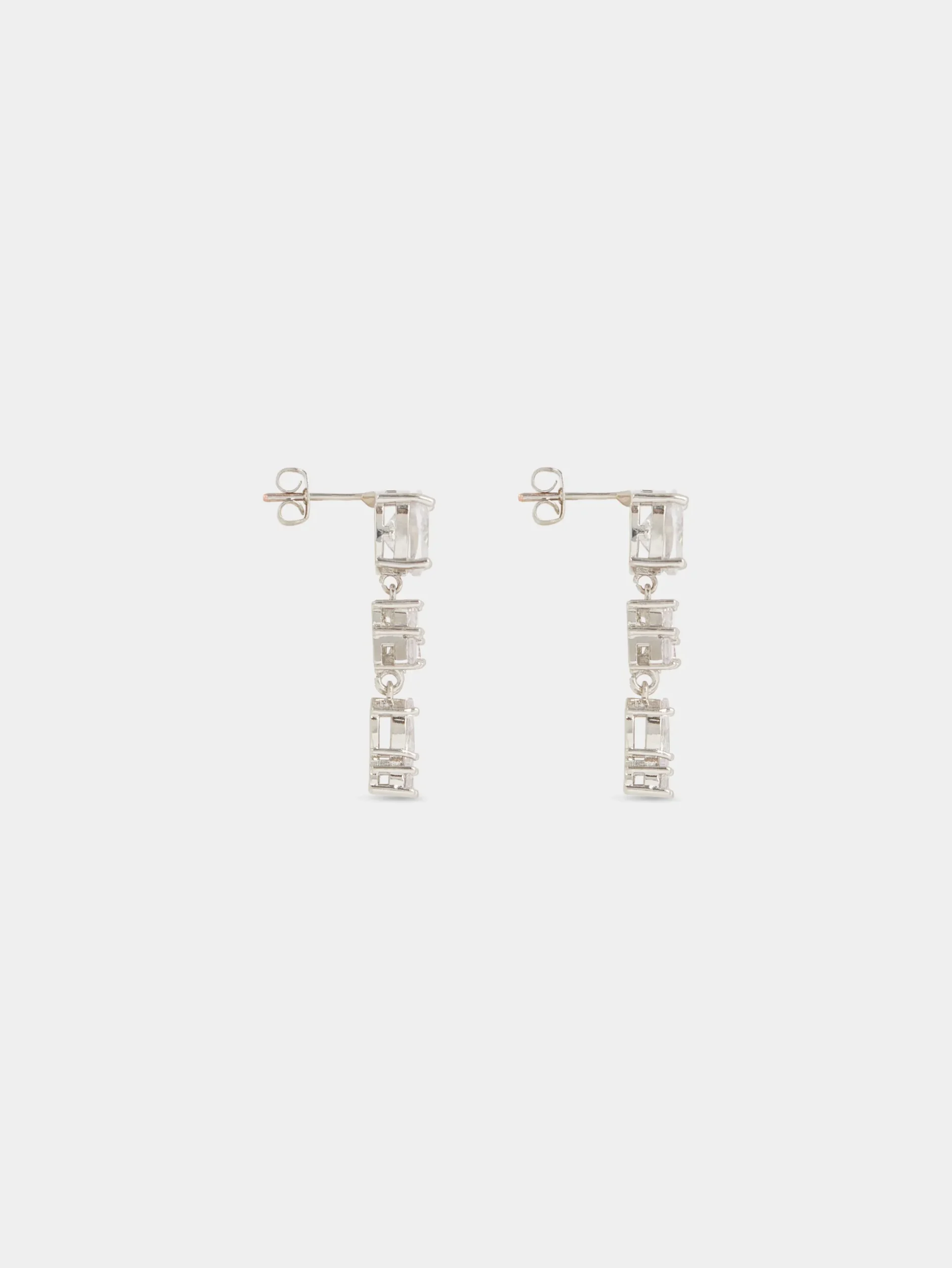 SILVER STRASS EARRINGS | Rabanne Discount