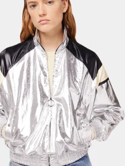 Silver turtleneck jacket | Rabanne Flash Sale