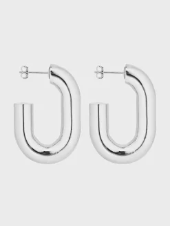 Silver XL Link Earrings | Rabanne Clearance