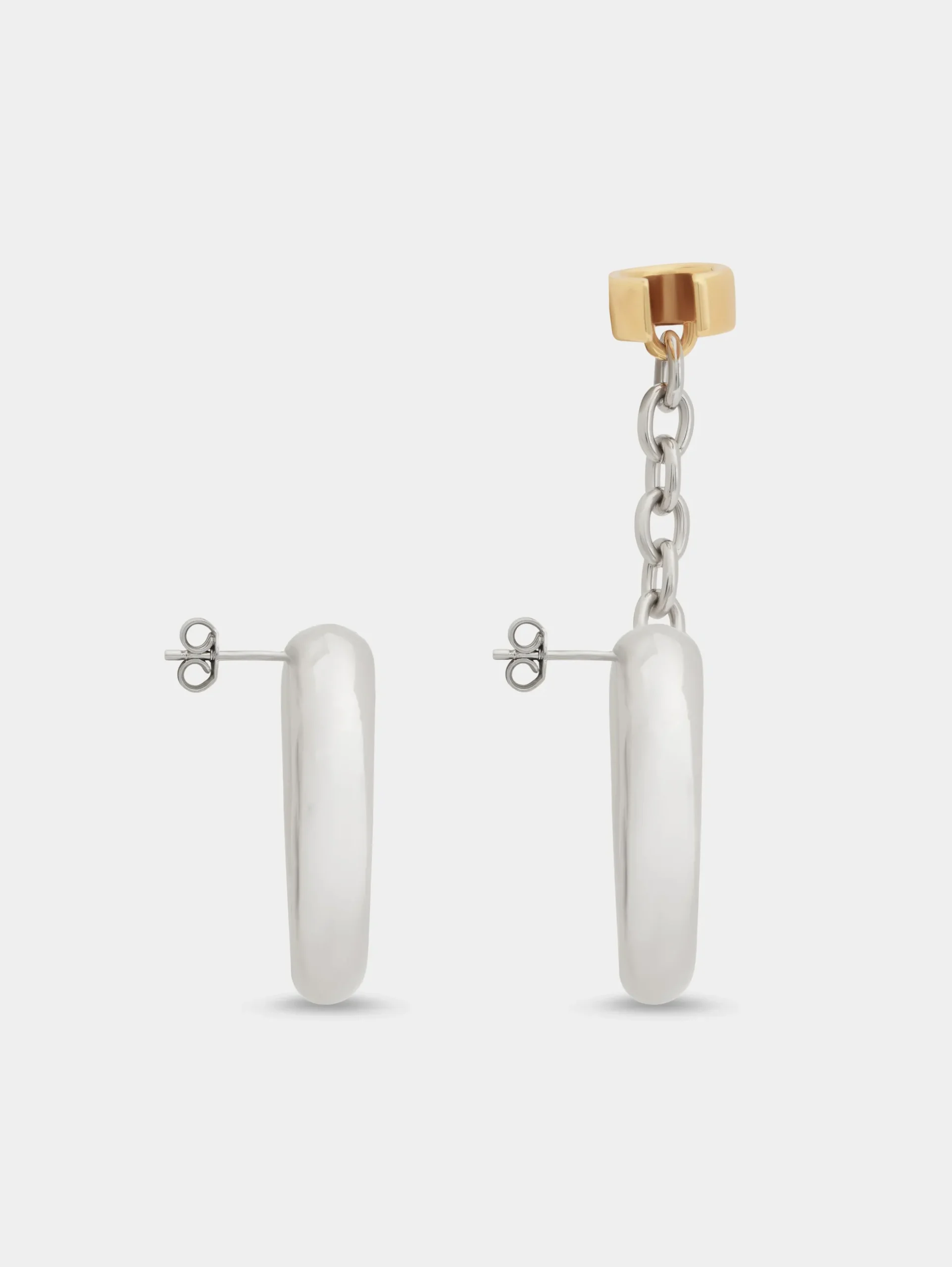 SILVER XL LINK EARRINGS | Rabanne Best Sale