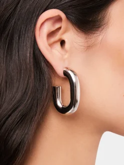 Silver XL Link Earrings | Rabanne Clearance