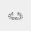 Silver XL link twist cuff | Rabanne Flash Sale