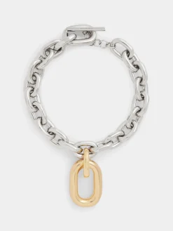 SILVER/GOLD XL LINK NECKLACE | Rabanne Online