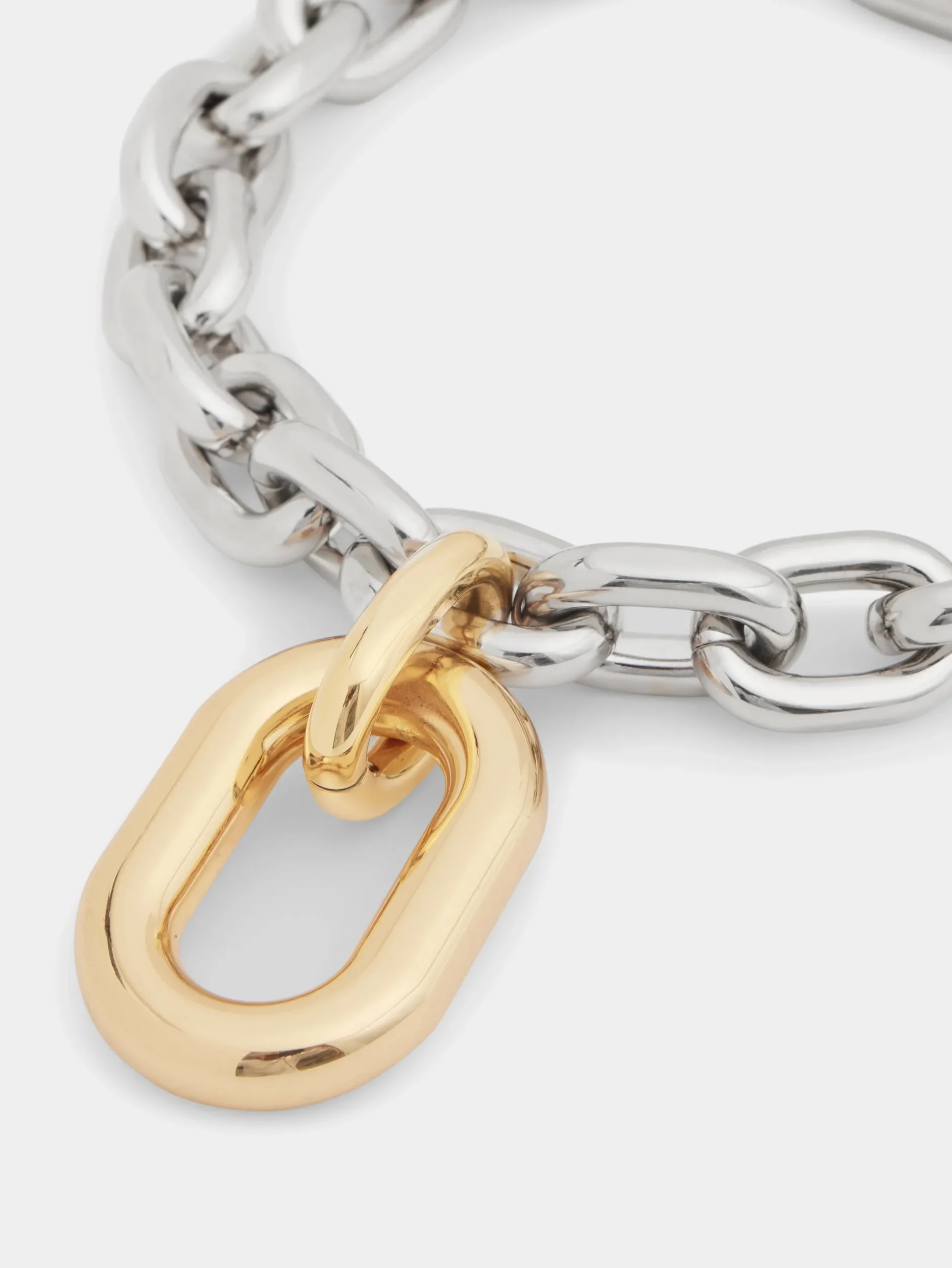 SILVER/GOLD XL LINK NECKLACE | Rabanne Online