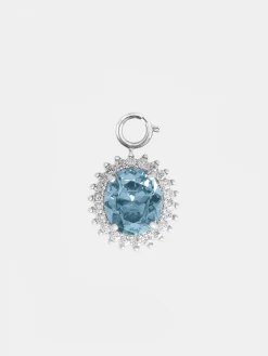 Small Oval charm with aquamarine crystal | Rabanne Flash Sale