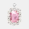 Squared charm with pink crystal | Rabanne Cheap