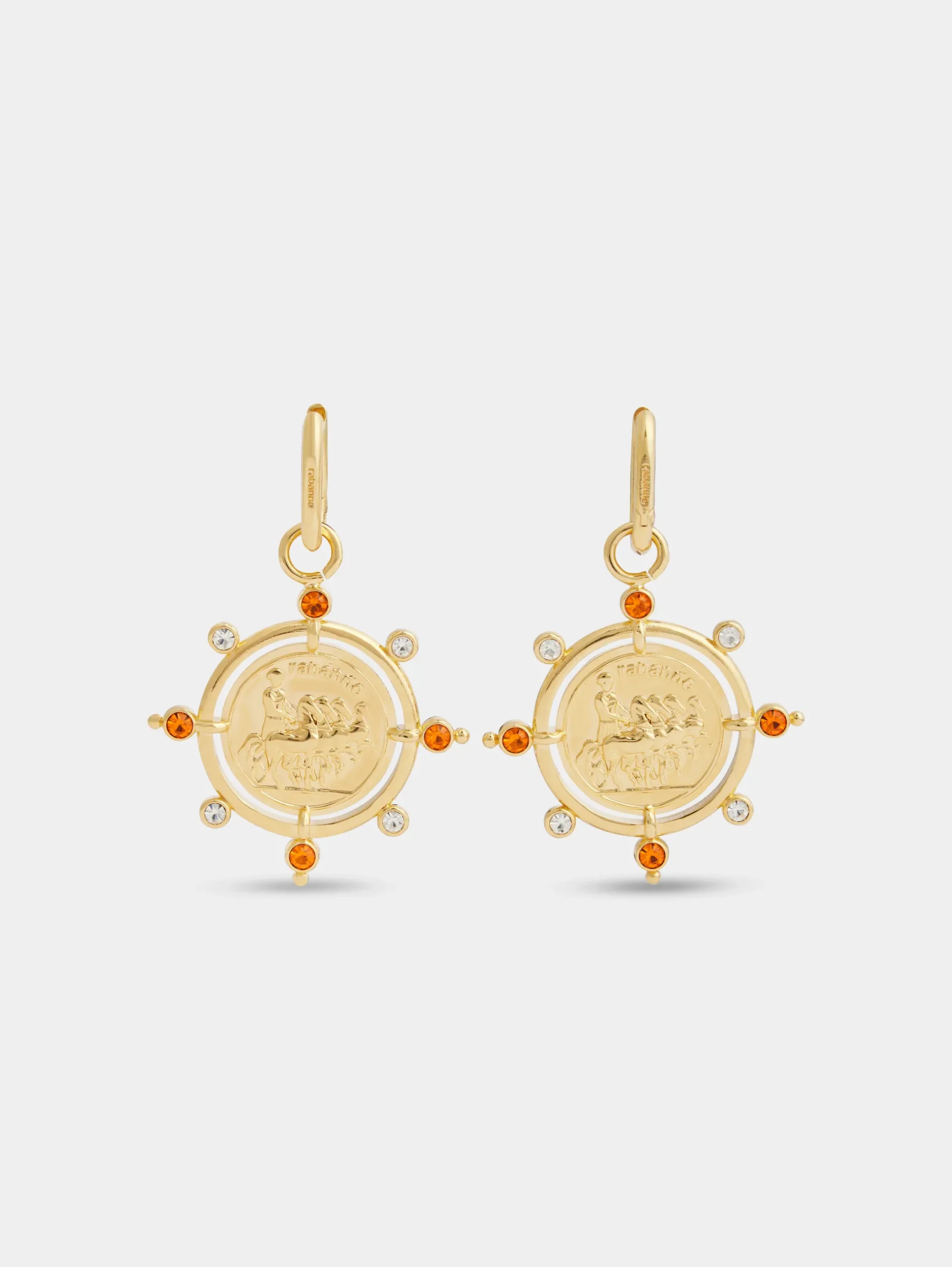 Sun Date medal earrings | Rabanne Discount