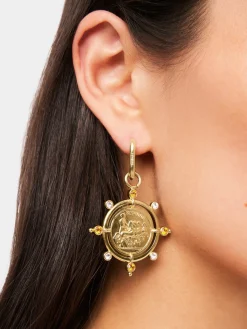Sun Date medal earrings | Rabanne Discount