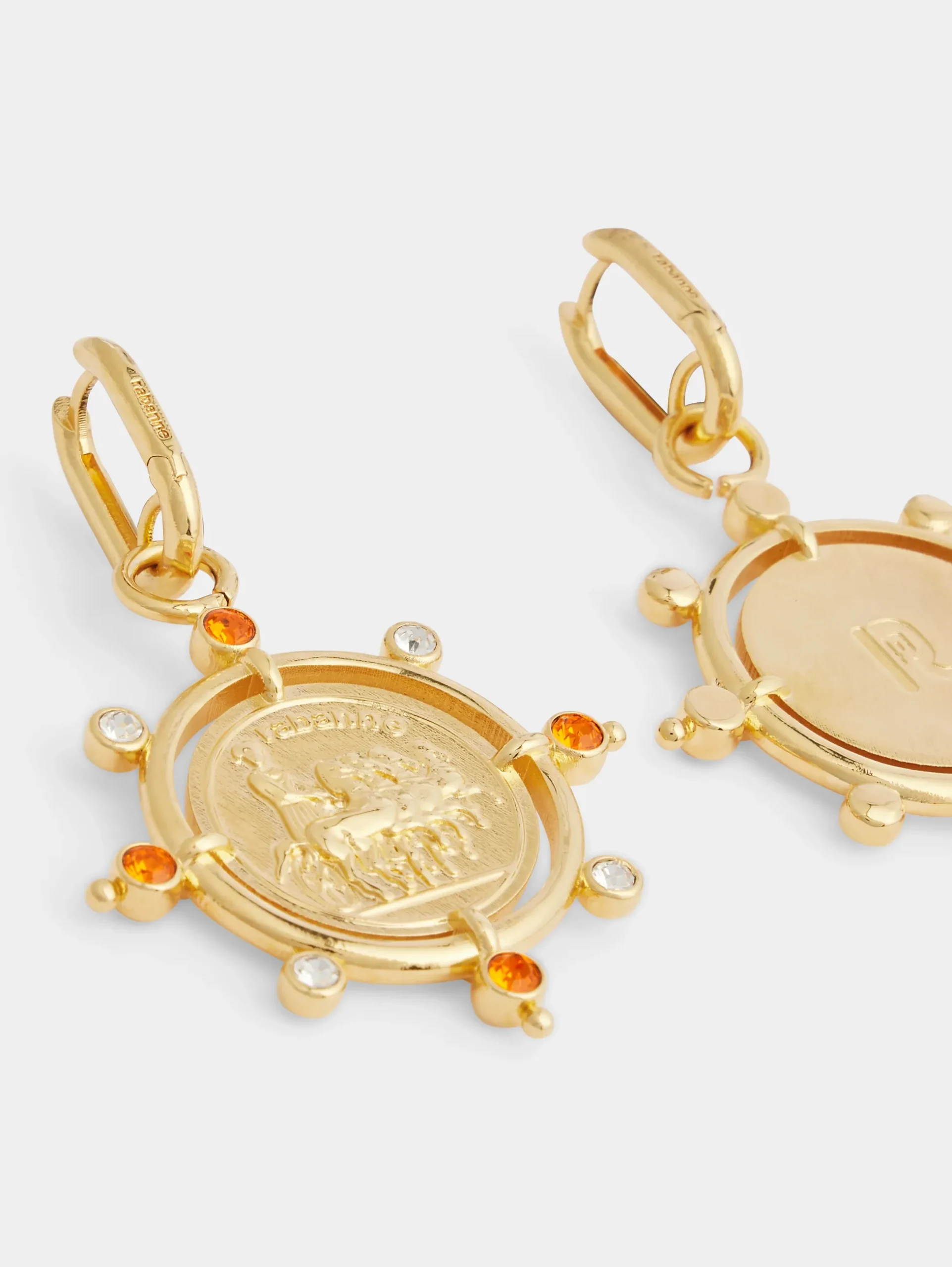 Sun Date medal earrings | Rabanne Discount