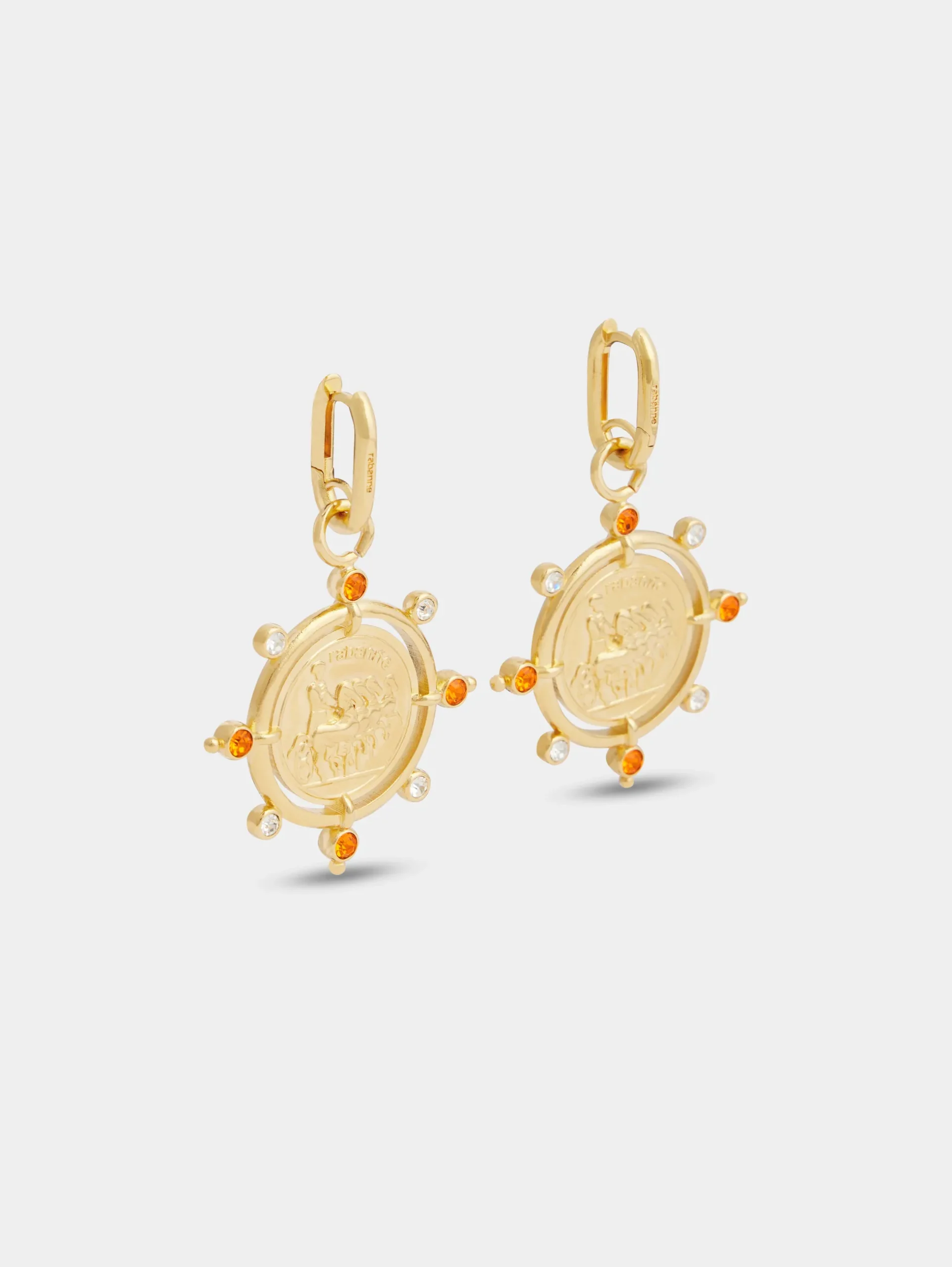 Sun Date medal earrings | Rabanne Discount