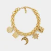 Sun date necklace with fantasy medals | Rabanne Online