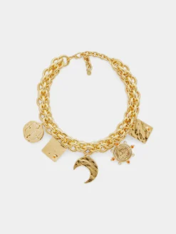 Sun date necklace with fantasy medals | Rabanne Online