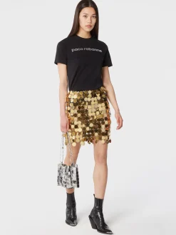 The gold sparkle discs skirt | Rabanne Cheap