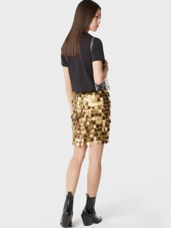 The gold sparkle discs skirt | Rabanne Cheap