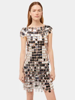 The iconic Silver sparkle discs dress | Rabanne Outlet
