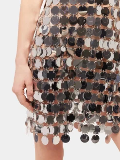The iconic Silver sparkle discs dress | Rabanne Outlet