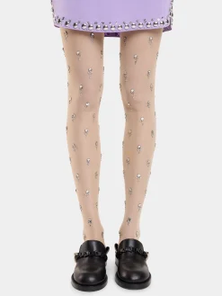 TIGHTS IN EMBROIDERED JERSEY | Rabanne Outlet