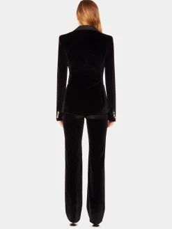 Velvet blazer with satin and crystal details | Rabanne Cheap