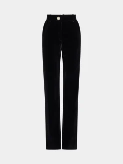 Velvet pants with crystal detail | Rabanne Cheap