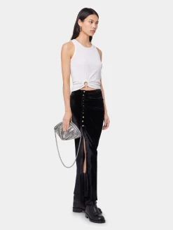 White Tank Top with signature piercing | Rabanne Best Sale