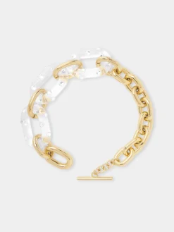 XL LINK CRYSTAL-EMBELLISHED TRANSPARENT NECKLACE | Rabanne Outlet