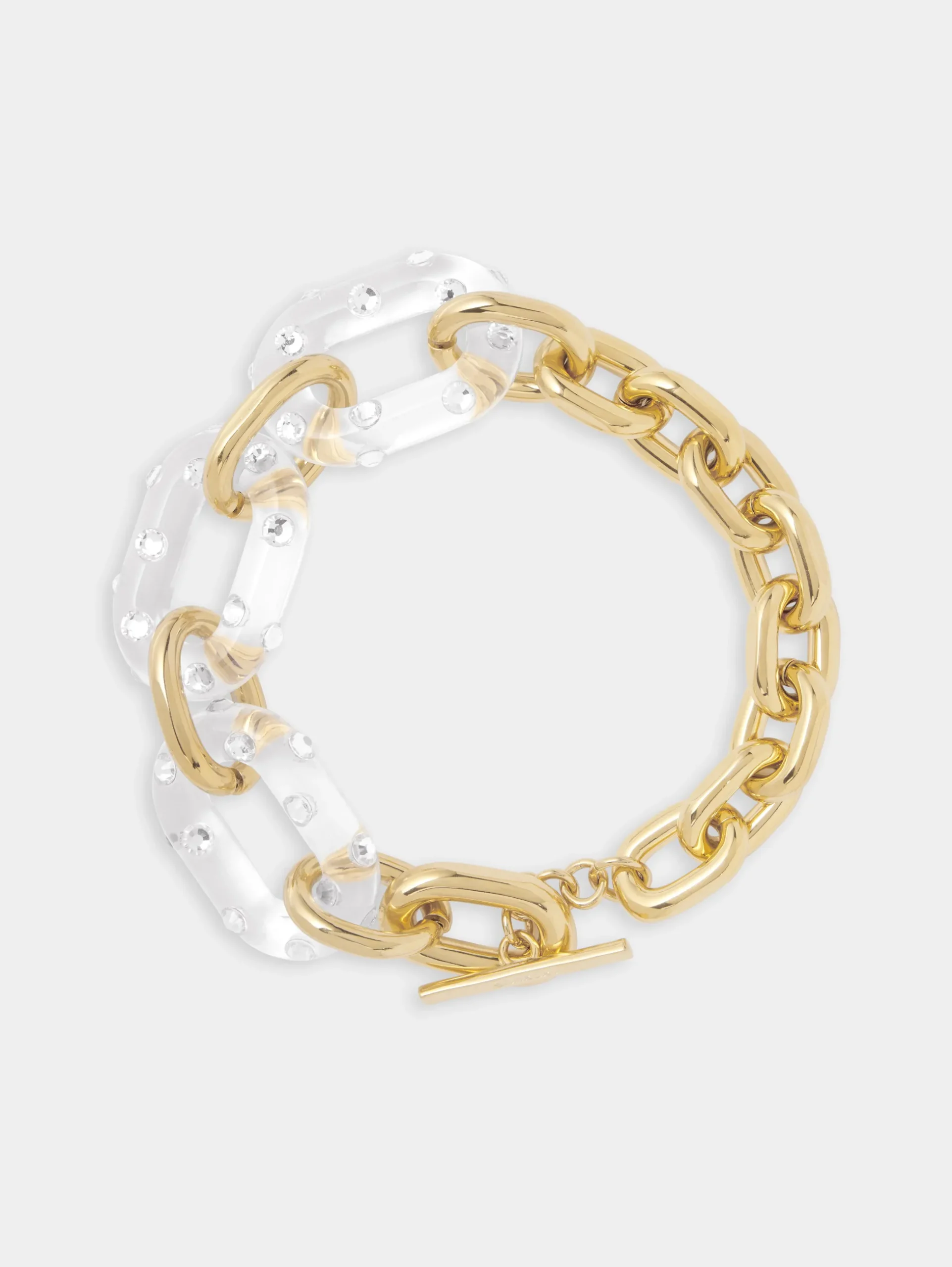 XL LINK CRYSTAL-EMBELLISHED TRANSPARENT NECKLACE | Rabanne Outlet