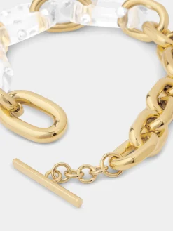 XL LINK CRYSTAL-EMBELLISHED TRANSPARENT NECKLACE | Rabanne Outlet